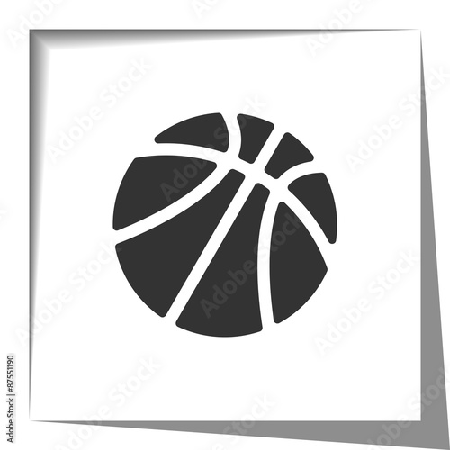Basketball paper cut out