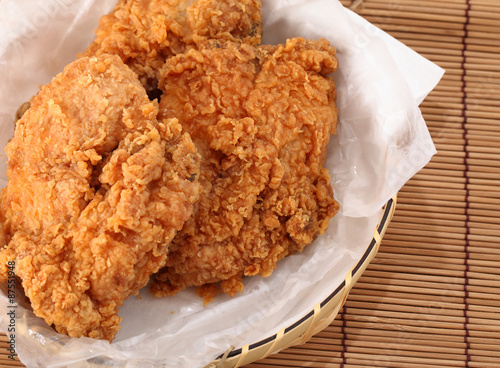 fried chicken breast.