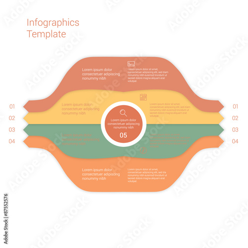 Set of infographic template layouts. Flow chart secuence photo