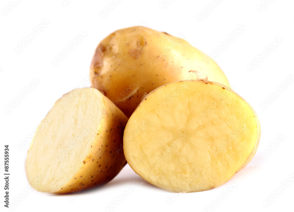 potato isolated on white background potato isolated on white background