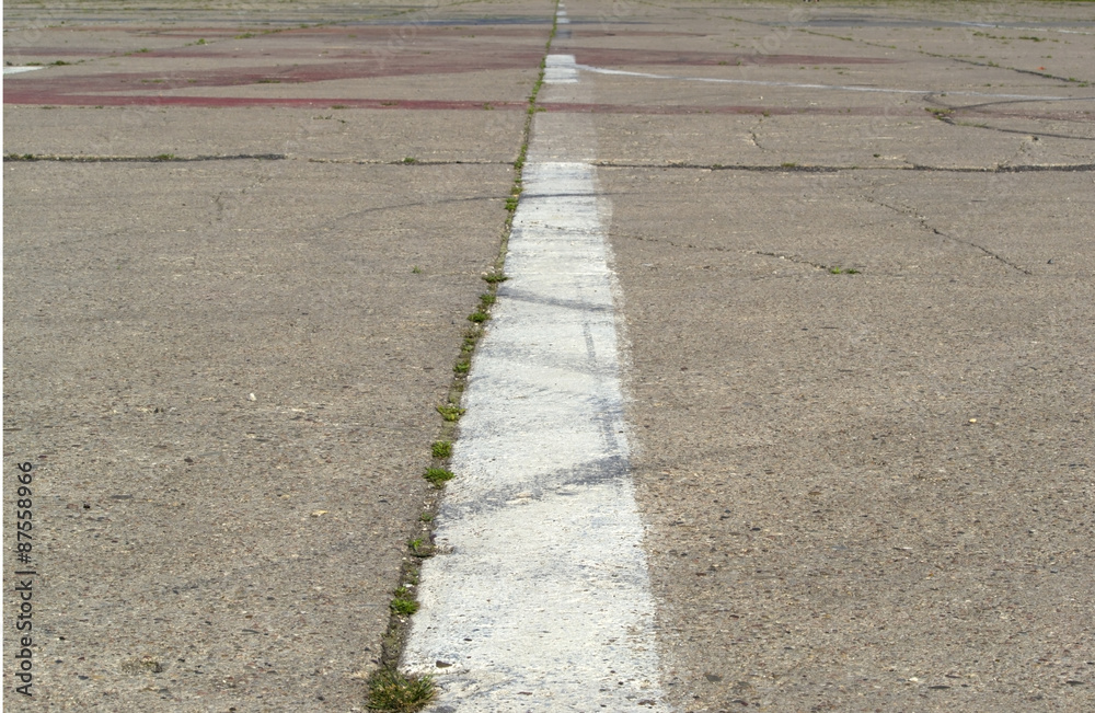 Runway in airport