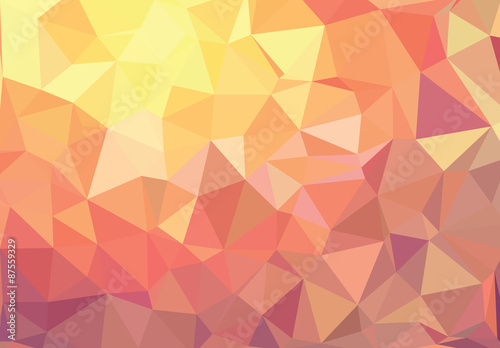 Orange triangle Geometric Background
