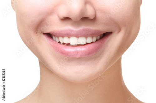 Young woman close up smile.