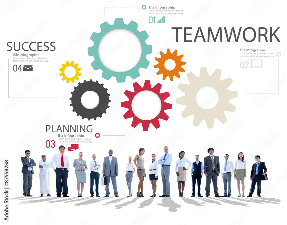 Teamwork Team Group Gear Partnership Cooperation Concept Teamwork Team Group Gear Partnership Cooperation Concept