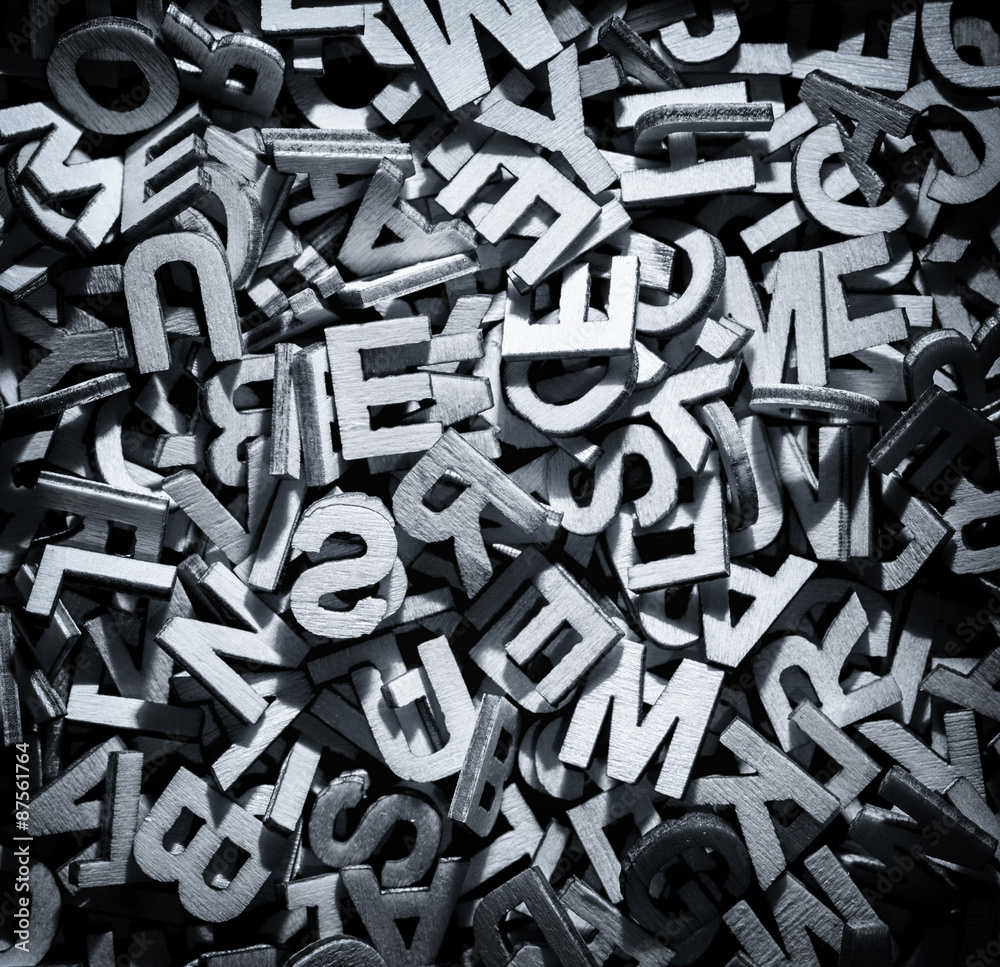 Monochrome letters in a pile Monochrome letters in a pile