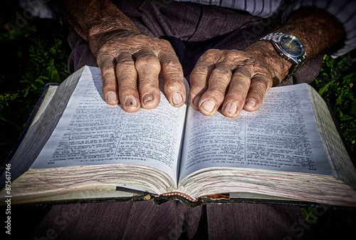 Old hands on the book