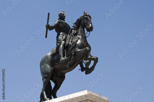 Reiterstandbild Madrid Felipe IV auf dem Platz de Oriente