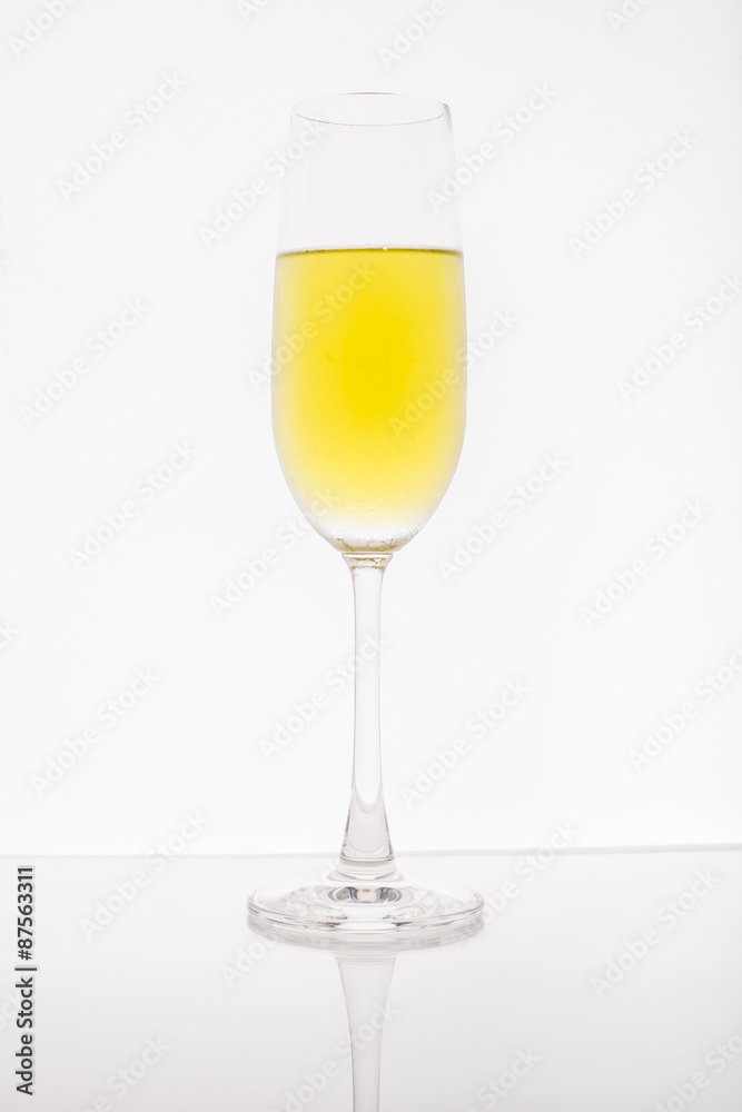 Glass on white background Glass on white background