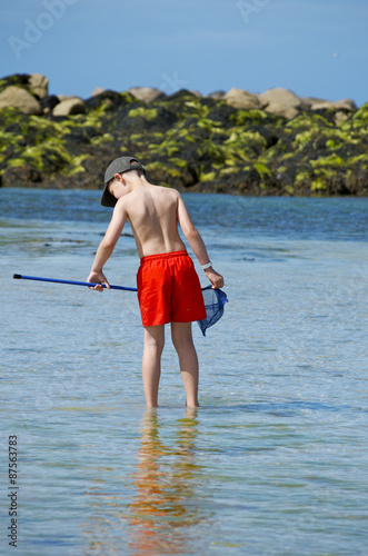 enfant Bretagne pêche