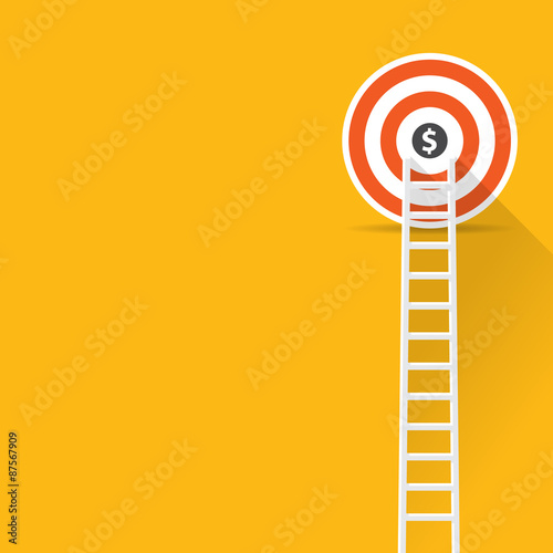 Flat design modern vector illustration infographic concept of digital marketing media concept, Success