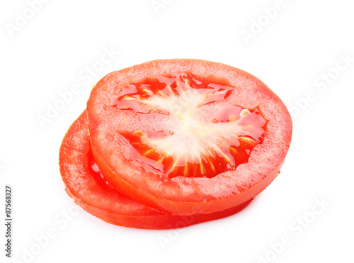 Wallpaper Mural Sliced tomato isolated on white Torontodigital.ca