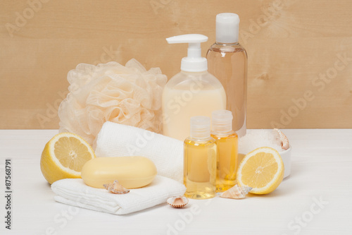 Shampoo, Liquid Soap, Aromatic Bath Salt And Other Toiletry