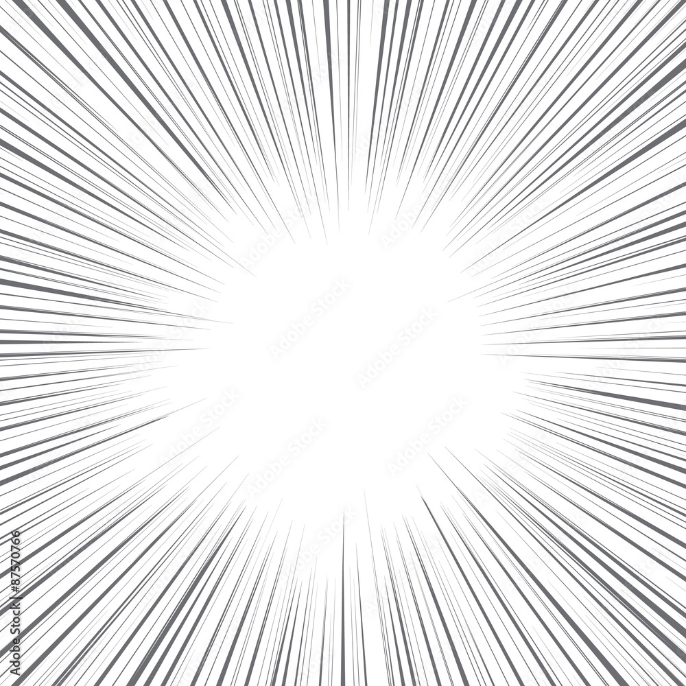 Radial speed, bubble comic speech, vector format