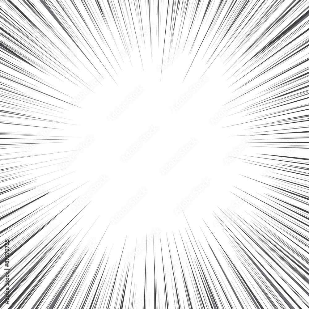 Radial speed, bubble comic speech, vector format