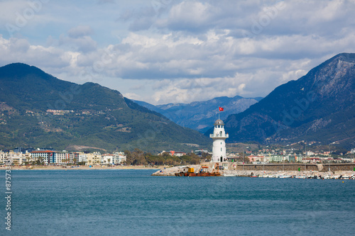 The lighthouse in Alanya, Turkey