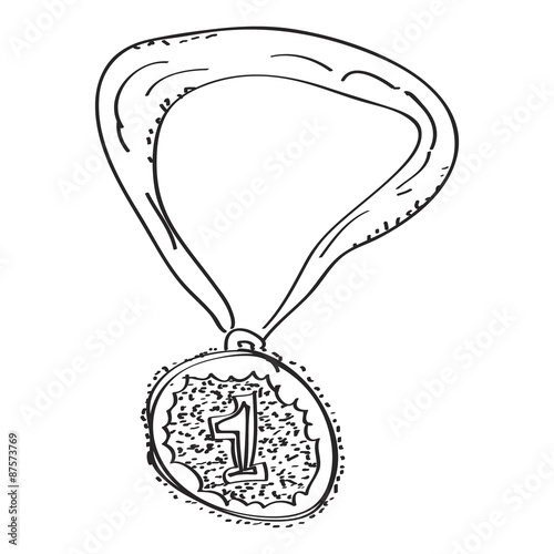 Simple doodle of a medal