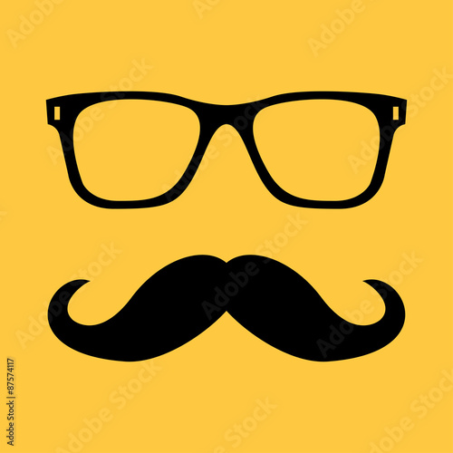 Mustache and Glasses