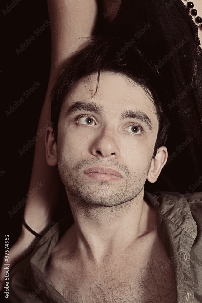 Obraz premium portrait of young handsome man