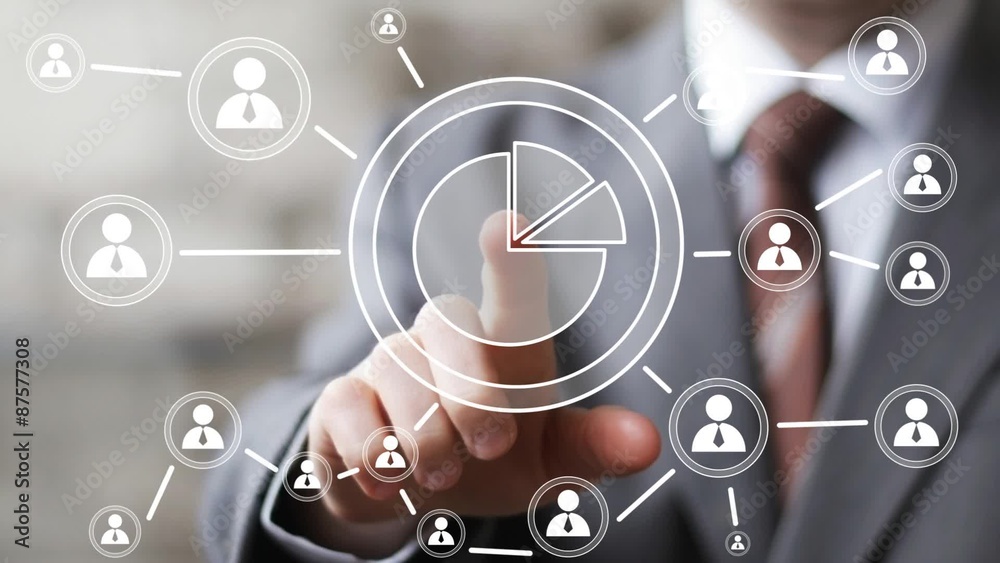 Man with chart business web online diagram icon Man with chart business web online diagram icon