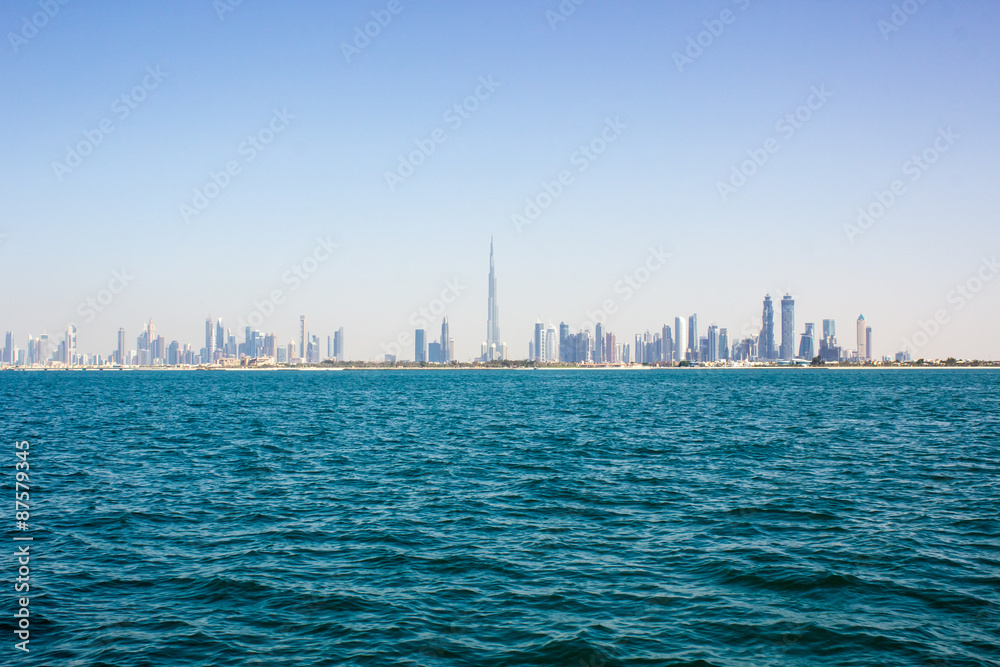 Dubai downtown sea view