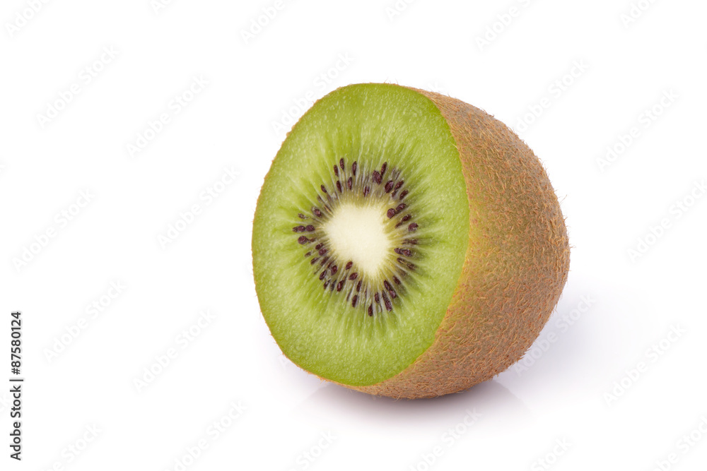 Sliced kiwi fruit isolated on white background Sliced kiwi fruit isolated on white background
