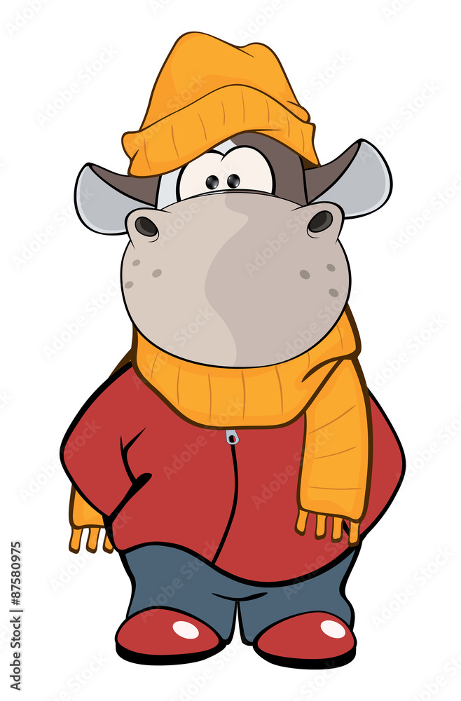 A small cow. Cartoon A small cow. Cartoon