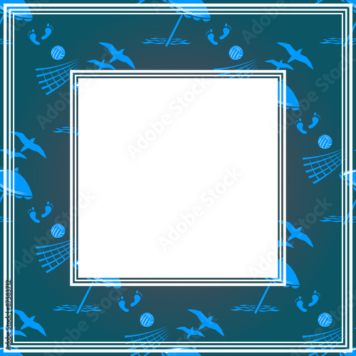 beach dark border