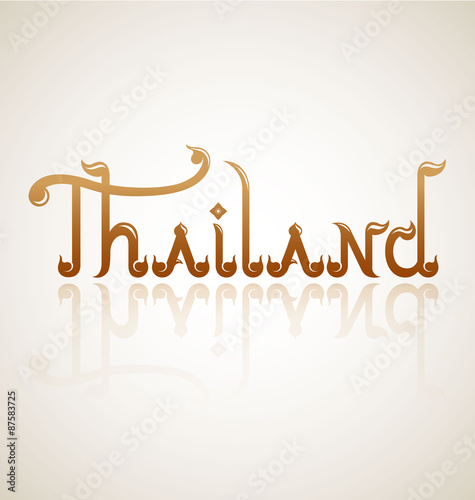Thailand alphabet design-Vector Illustration