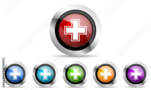 medicine vector icons set