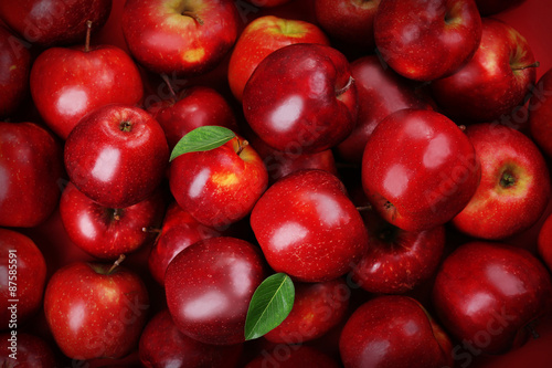 Red apples background