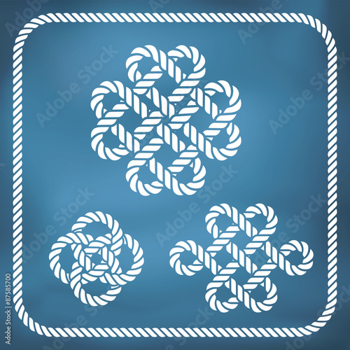 Decorative rope knots