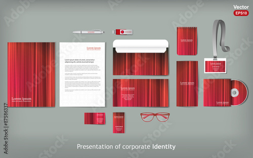 Stationery template design. 