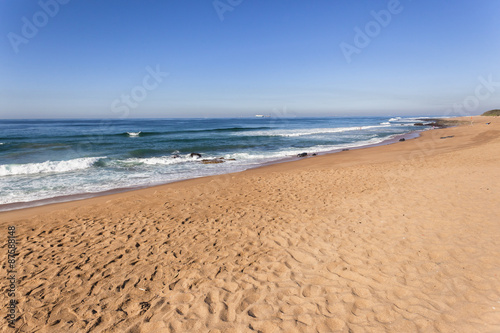 Fototapeta Naklejka Na Ścianę i Meble -  Beach sands blue ocean waters holiday water sports landscape