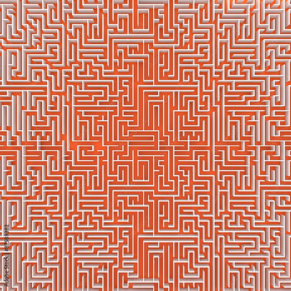 top view of endless maze 3d illustratio top view of endless maze 3d illustratio