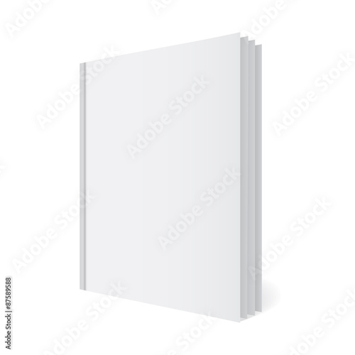 Folder with papers, journal template, mock-up