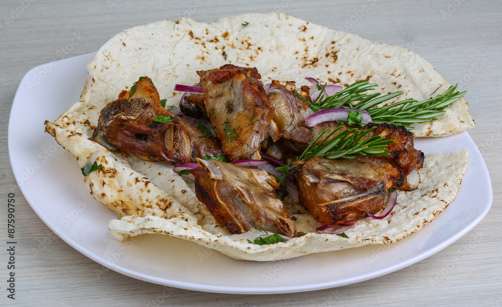 Grilled lamb ribs Grilled lamb ribs