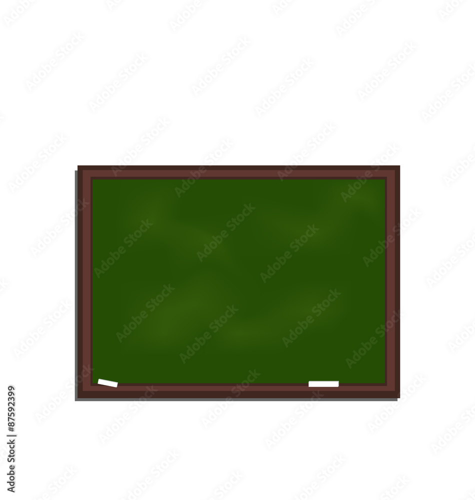 school green board isolated on white background school green board isolated on white background