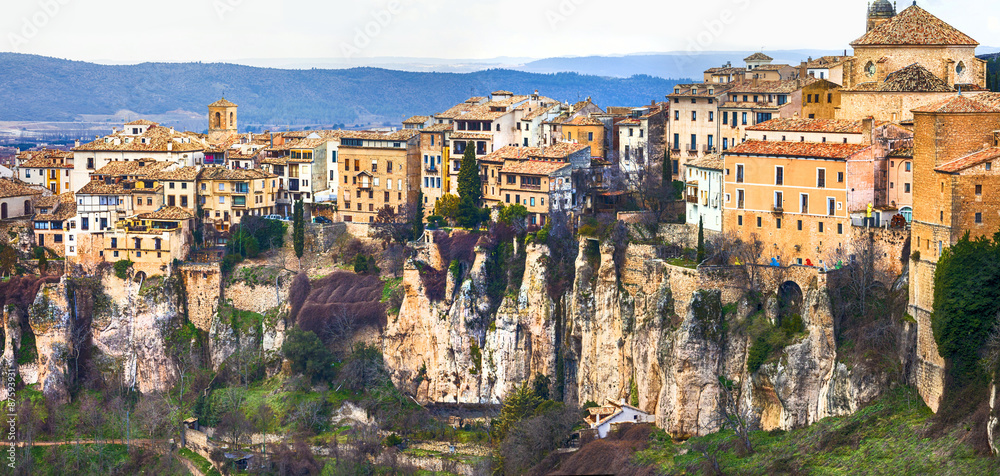 Cuenca- medieval town on rocks, Spain
