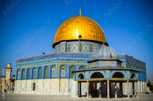 Dome of The Rock Mosque in East Jerusalem
