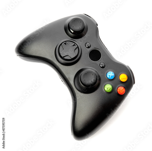 video game controller isolated on white background