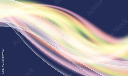 Vector abstract background and colored waves and glow