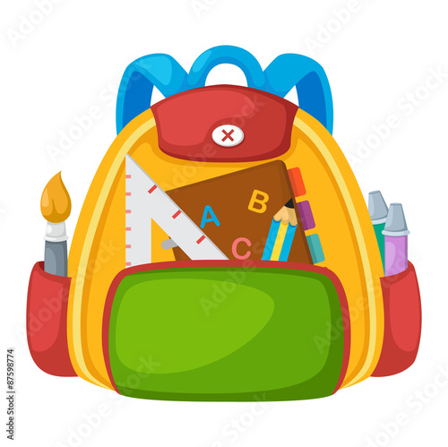 school bag vector