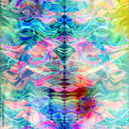 Fototapeta Naklejka Na Ścianę i Meble -  abstract watercolor background wave