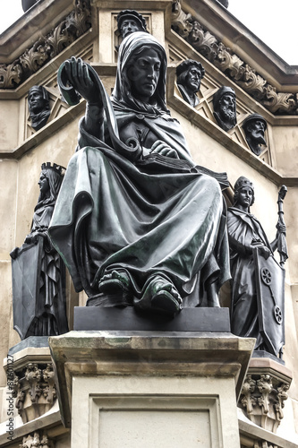 Johannes Gutenberg monument (1858). Frankfurt am Main, Germany. photo