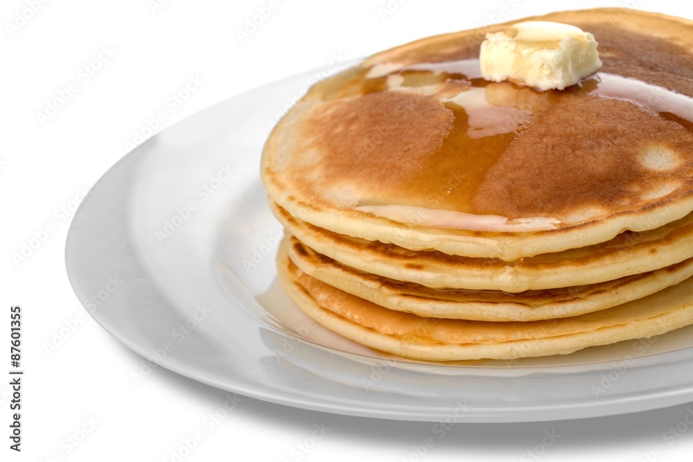 Pancake, Breakfast, Syrup.