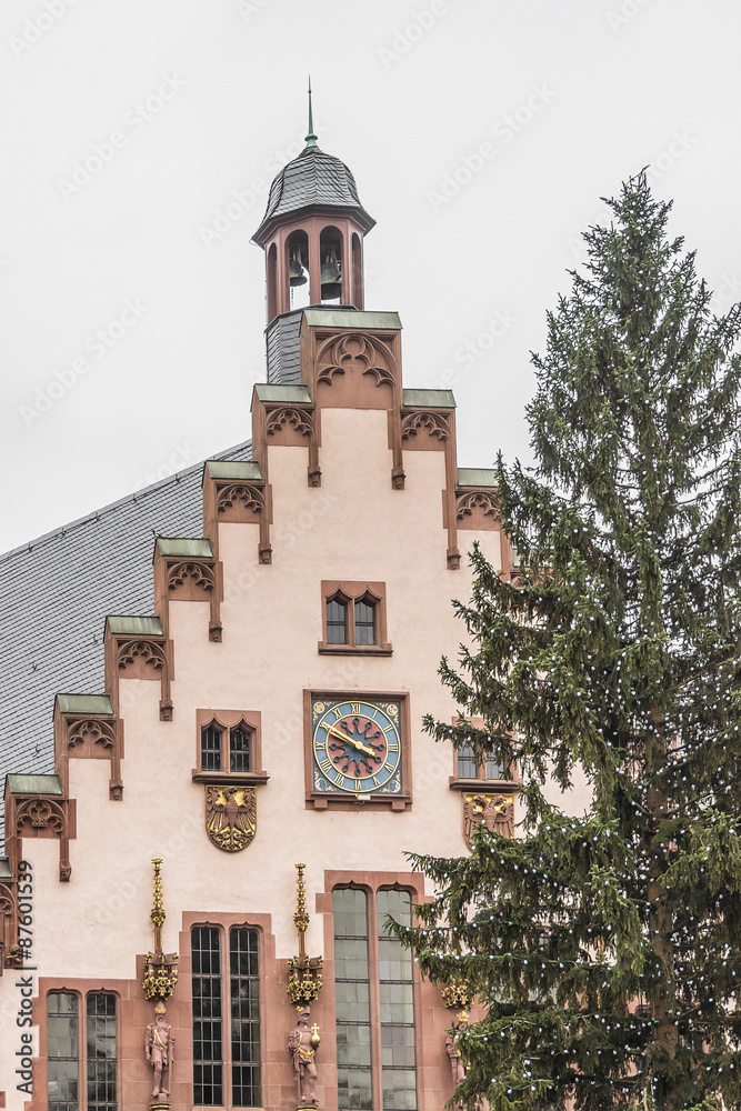 Fototapeta premium Romer - medieval building in Altstadt, Frankfurt am Main Germany