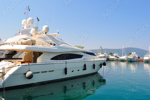 Luxury yachts docked in the marina © supertramp8