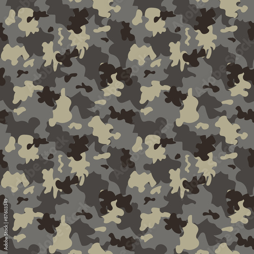 Set of Camouflage seamless pattern.Can be used for background design, military textile.