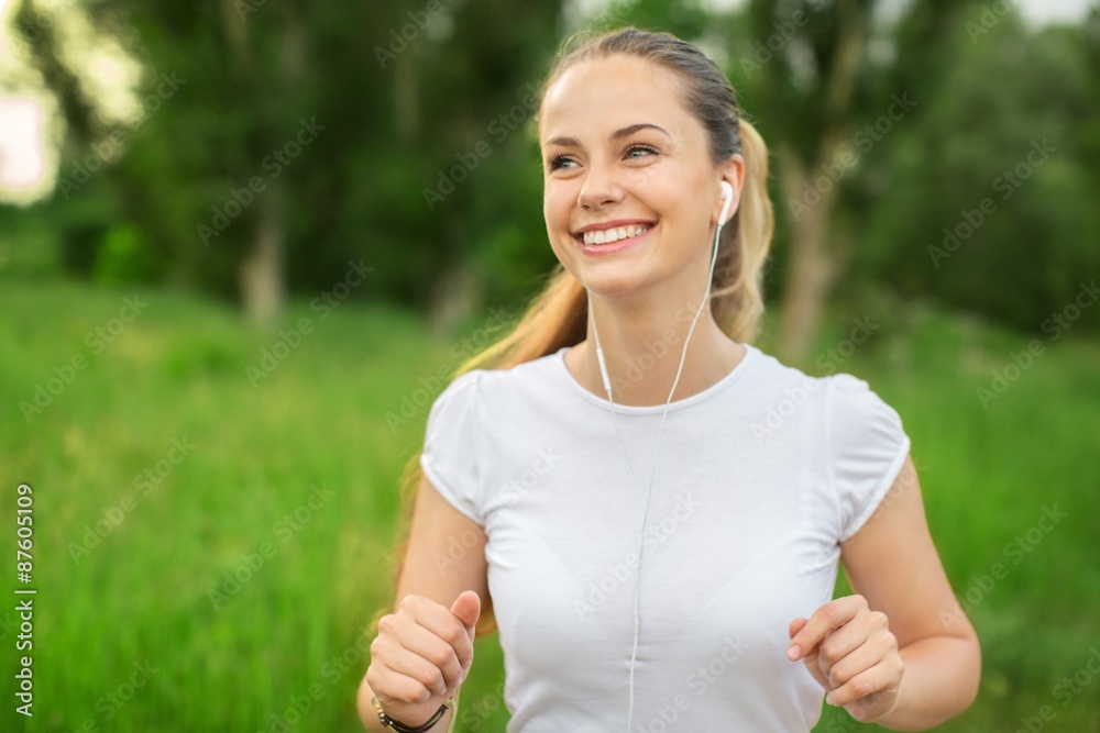 Spring, runner, women. Spring, runner, women.