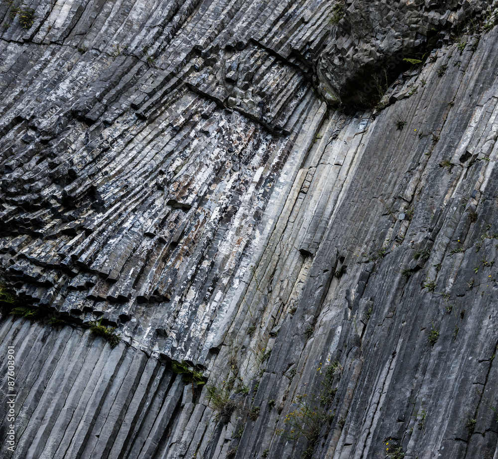 Basalt rock (Zlaty vrch, Czech republic) Basalt rock (Zlaty vrch, Czech republic)